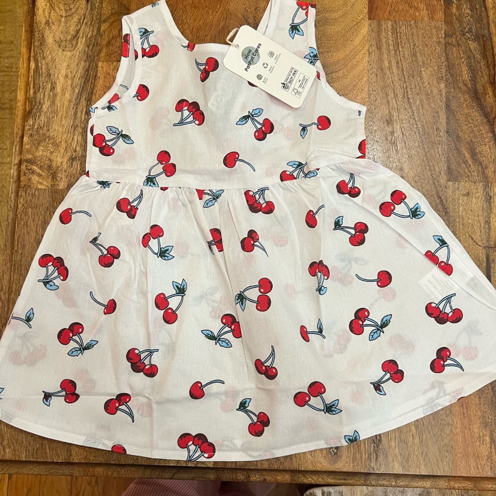 𝅺new PatPat Baby Girl Cherry Print Dress. 18/24 m